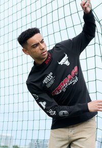 New Era - NBA CHICAGO BULLS RACING LONG SLEEVE - Club wear - black Thumbnail Image 1