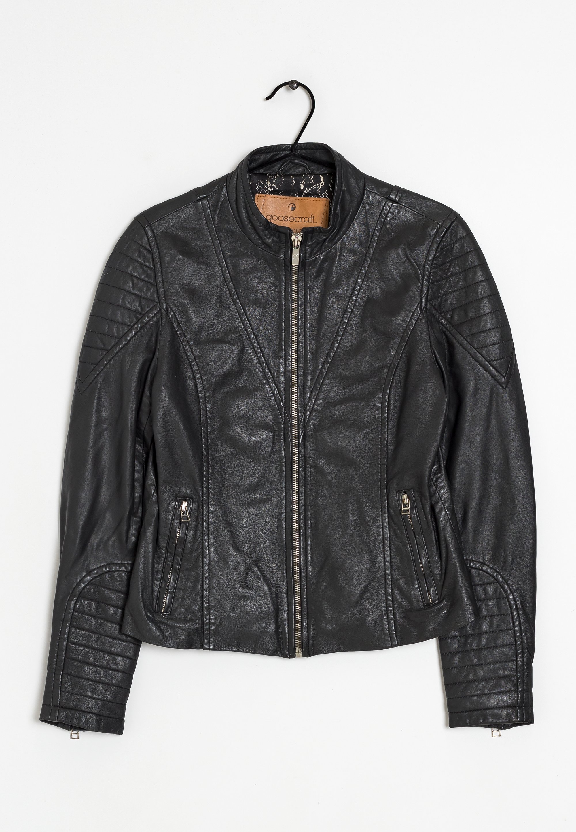 Goosecraft Faux leather jacket black (Pre-owned)