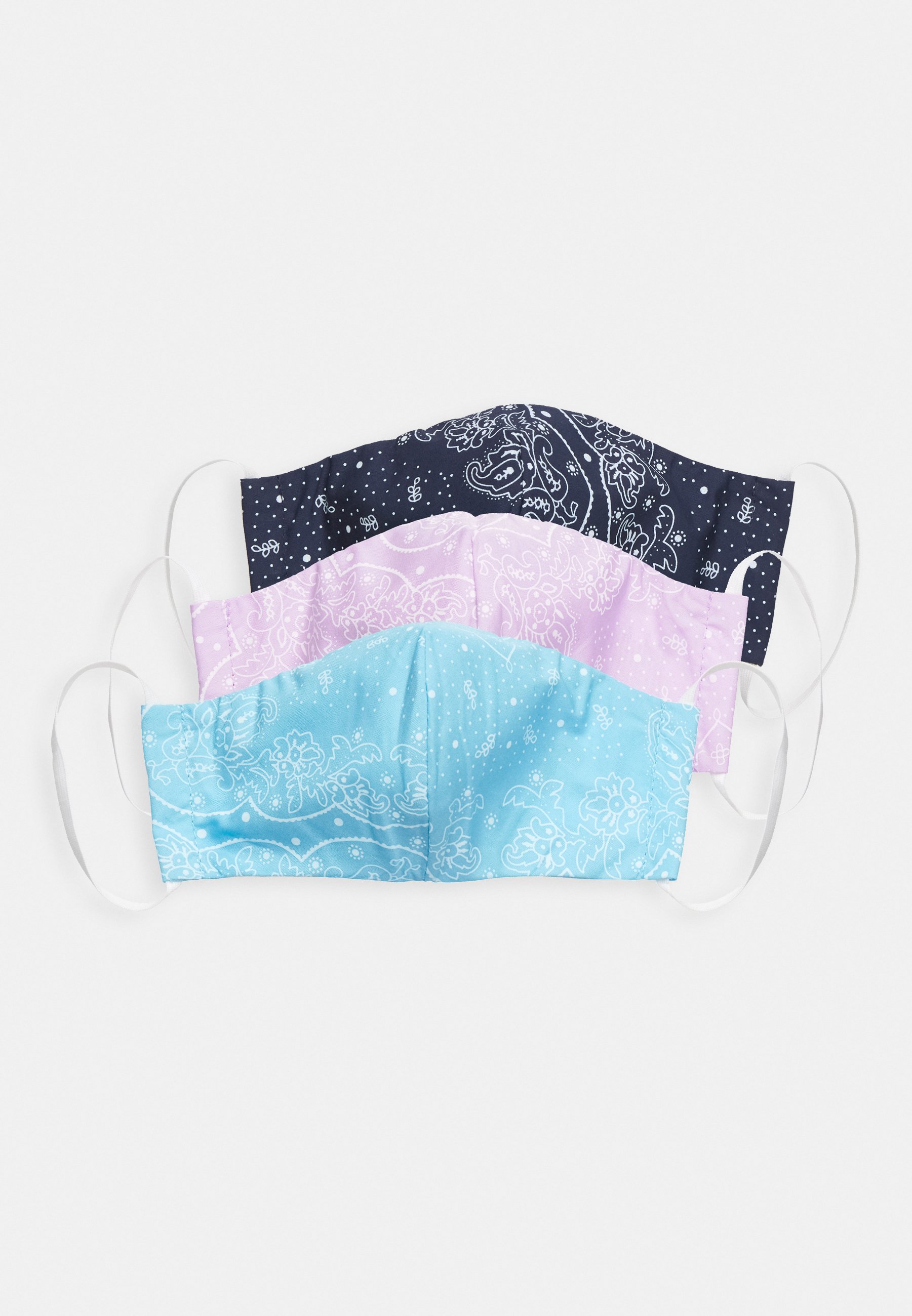 Levi's® REUSABLE BANDANA FACE COVERING 3 PACK - Stoffen mondkapje -  blue/purple/topaz/donkerblauw - Zalando.be