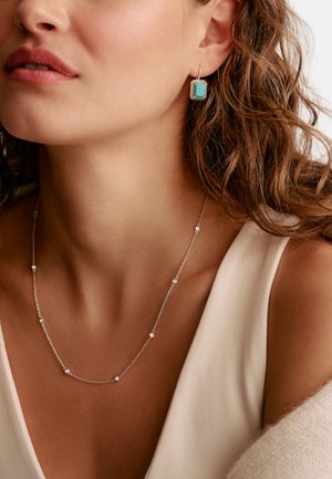 THOMAS SABO, OHRRINGE OKTAGON TÜRKIS ELYNDRA - Ohrringe - silberfarben türkis