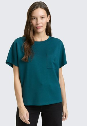 LOOSE FIT MIT BRUSTTASCHE - T-shirt basique - deep meadow green
