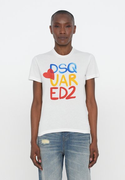 Dsquared2 JUST RIGHT TEE - T-shirt imprimé - white