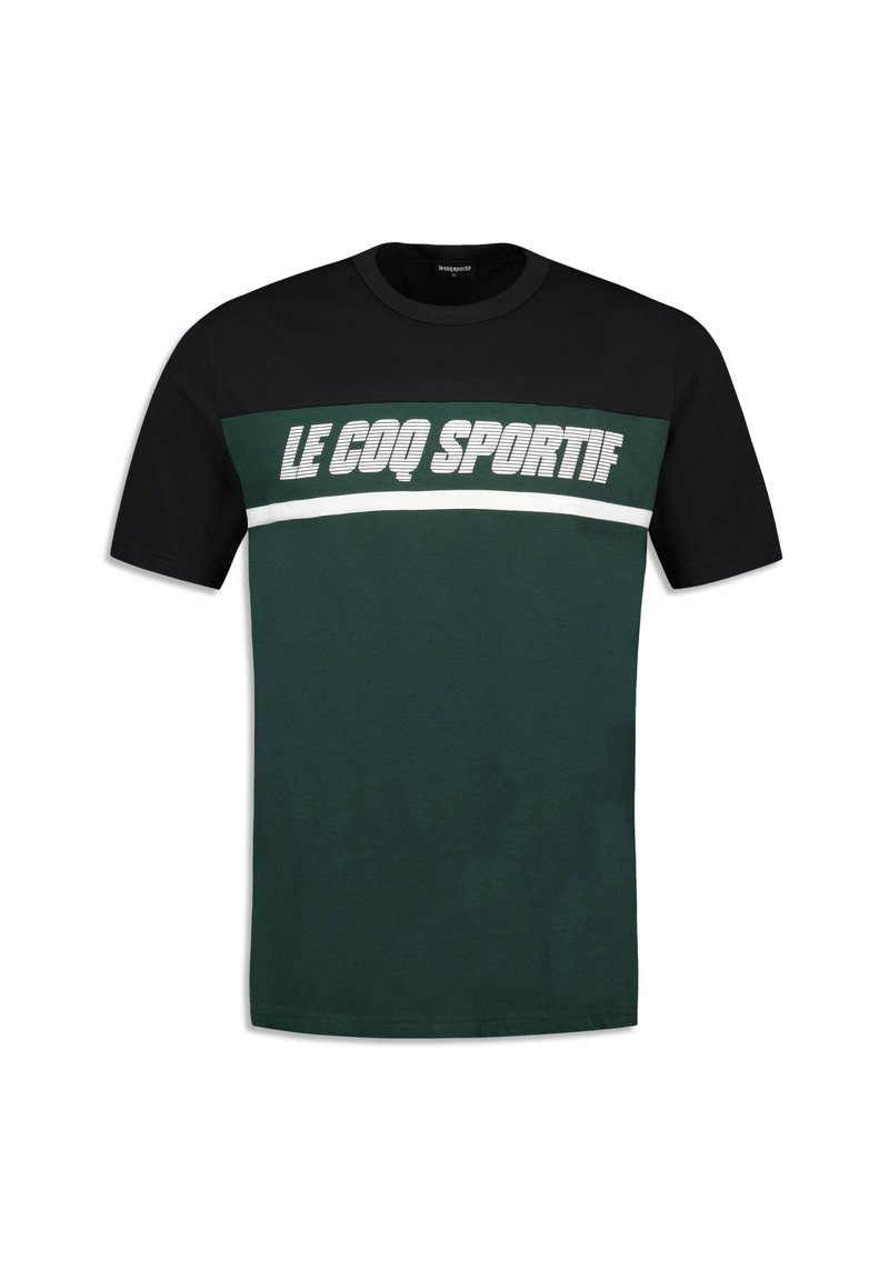 Le Coq Sportif T-shirt print zwart