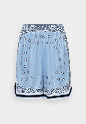 Karl Kani SERIF PAISLEY UNISEX - Šorti - blue
