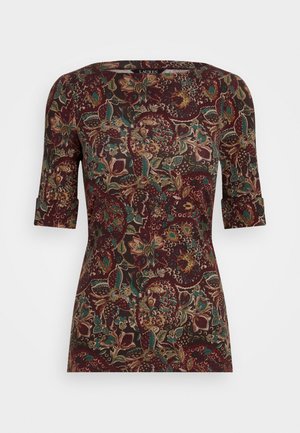 T-shirt imprimé - bordeaux