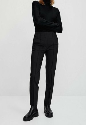 Pantalon classique - mottled black