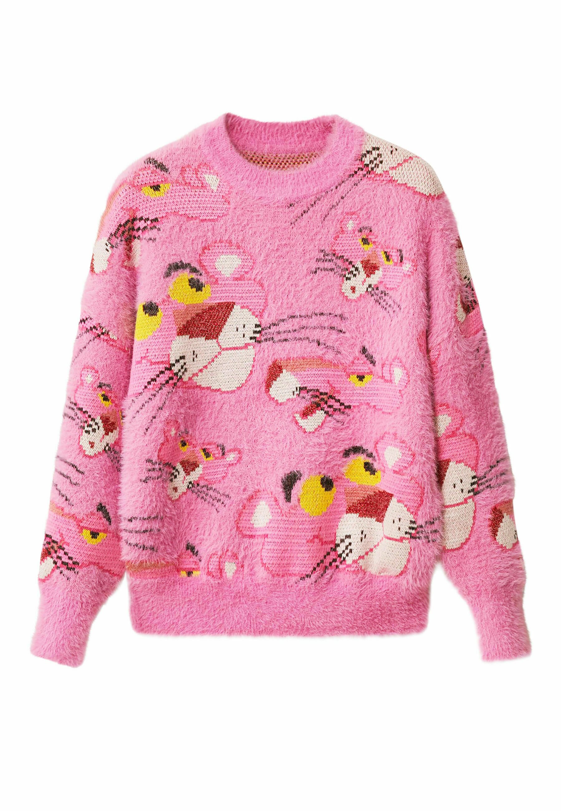 Desigual Panther Jumper, Women's, Size: XS, Pink