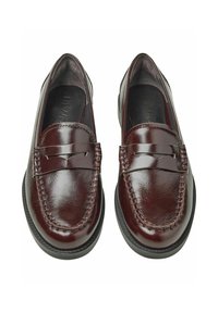 NEWD. Slip-ons - mahogany
