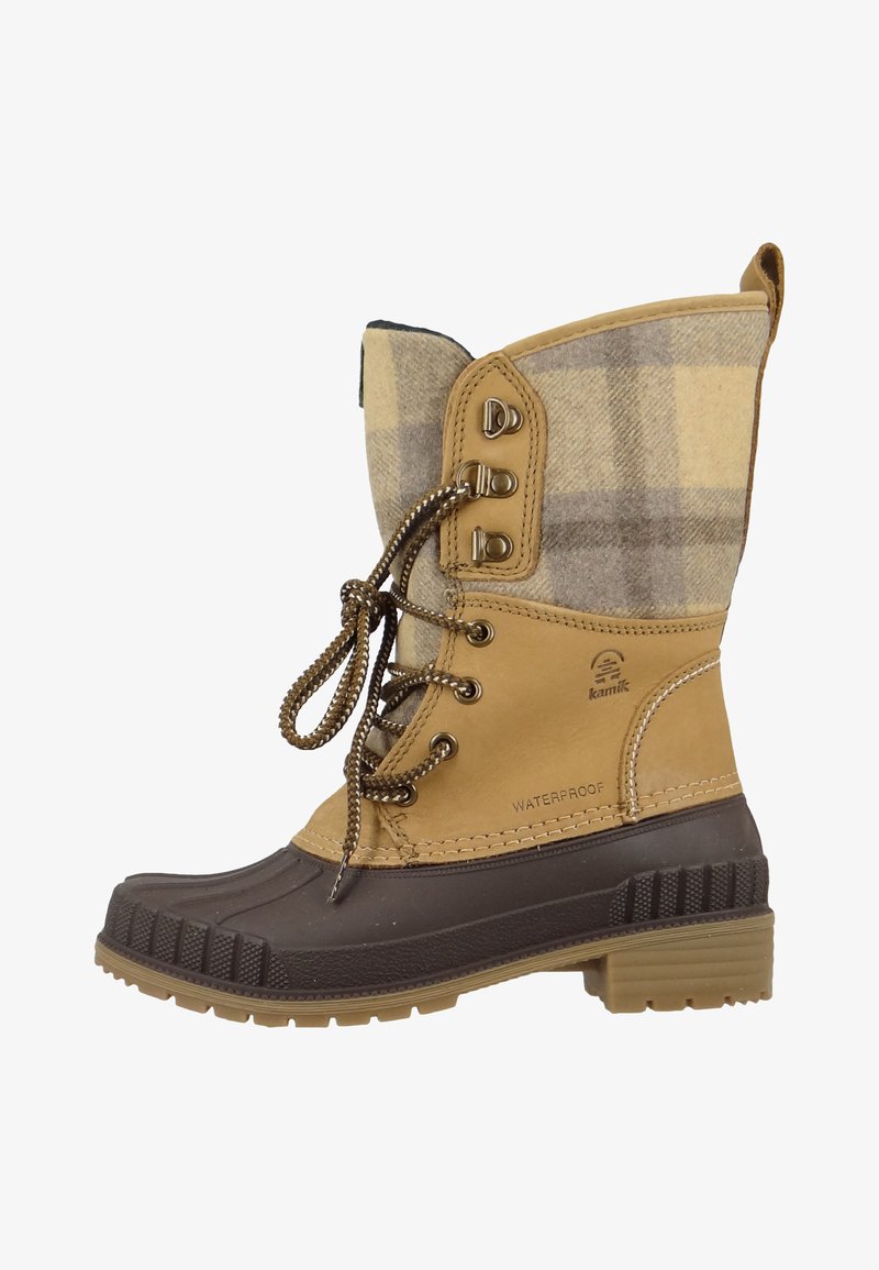 Kamik Botas para la nieve - tan plaid