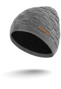 Normani Merino Schal und Mütze im Set  - Scarf - grau