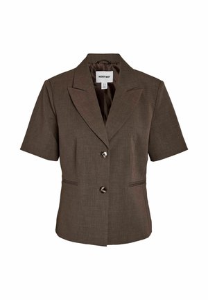 Noisy May, BLAZER NMMONNA SHORT SLEEVES - Blazer - chocolate brown