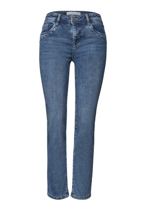 Street One, MID WAIST STRAIGHT LEG JEANS IM SLIM FIT - Jean slim - medium blue soft washed