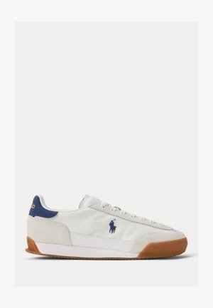 Polo Ralph Lauren LEATHER SUEDE LOW TOP SNEAKER - Αθλητικά παπούτσια - white/navy
