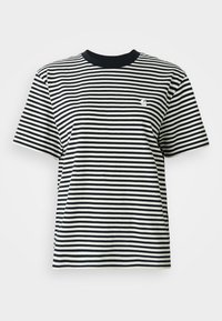 VERNER - Apdrukāts T-krekls - black/wax