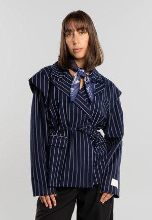 ANOTHER - Lett jakke - dark blue stripes