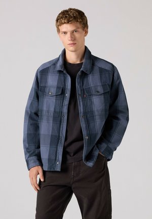 Levi's®, SPRUCE OVERSHIRT ADI PLAID VINTAGE INDIG - Summer jacket - adi plaid vintage indigo - blues