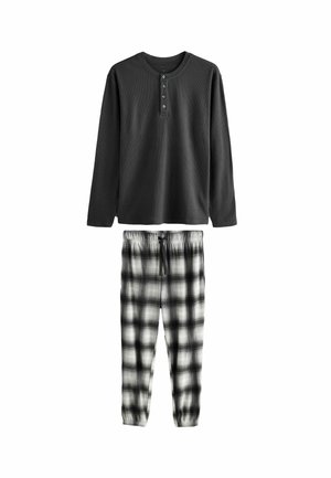 REGULAR FIT - MOTIONFLEX  COSY LONG SLEEVE  SET . - Pyjama set - slate grey check