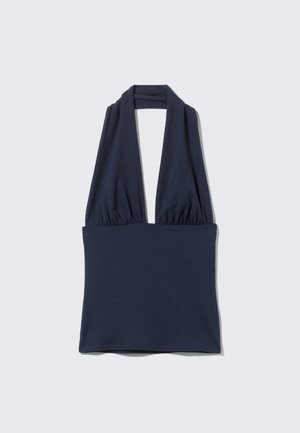 Weekday DEEP HALTERNECK  - Top - dark blue