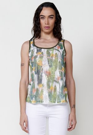 Top - kaki   khaki