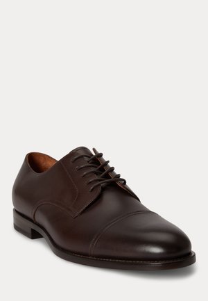 Polo Ralph Lauren, OWEN LEATHER CAP-TOE SHOE - Елегантни обувки с връзки - dark brown