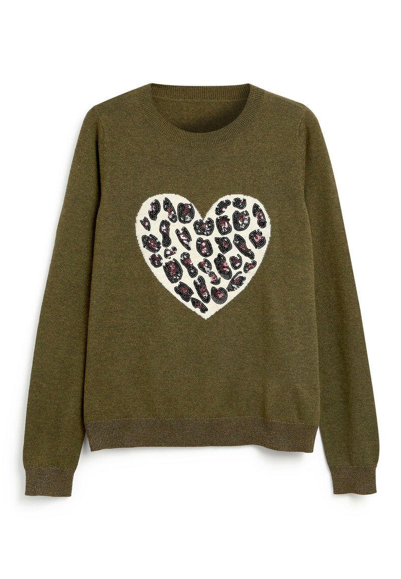 Damen Strickjacken | Next Strickpullover khaki - FR40049 Damen Strickjacken | Next Strickpullover khaki - FR40049