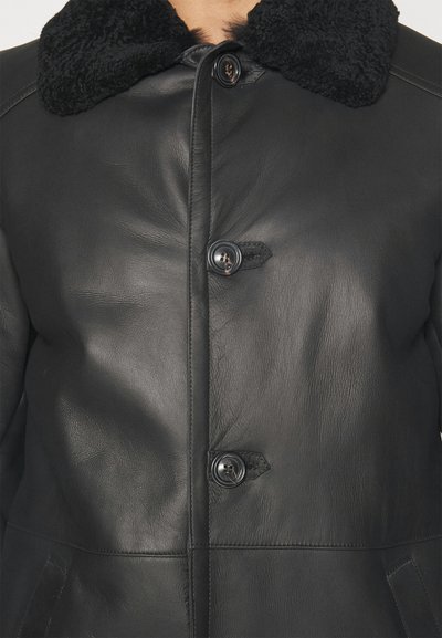 STUDIO ID BURGALESE - Leren jas - black