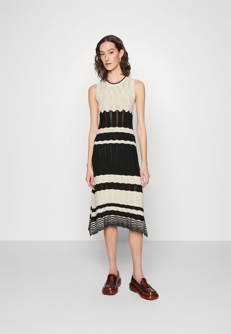 Vanessa Bruno AIMÉE Jumper dress ecru/noir/white Zalando.ie