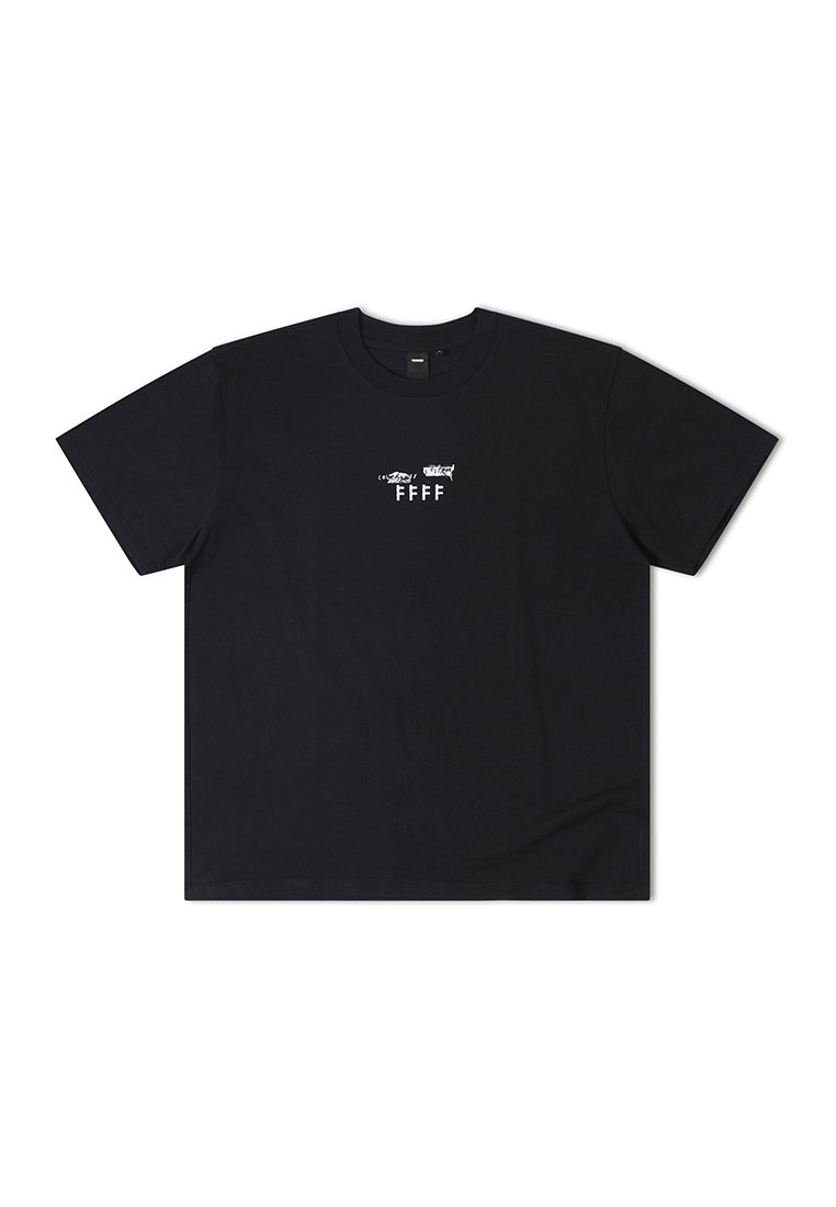 Former T-shirt print zwart