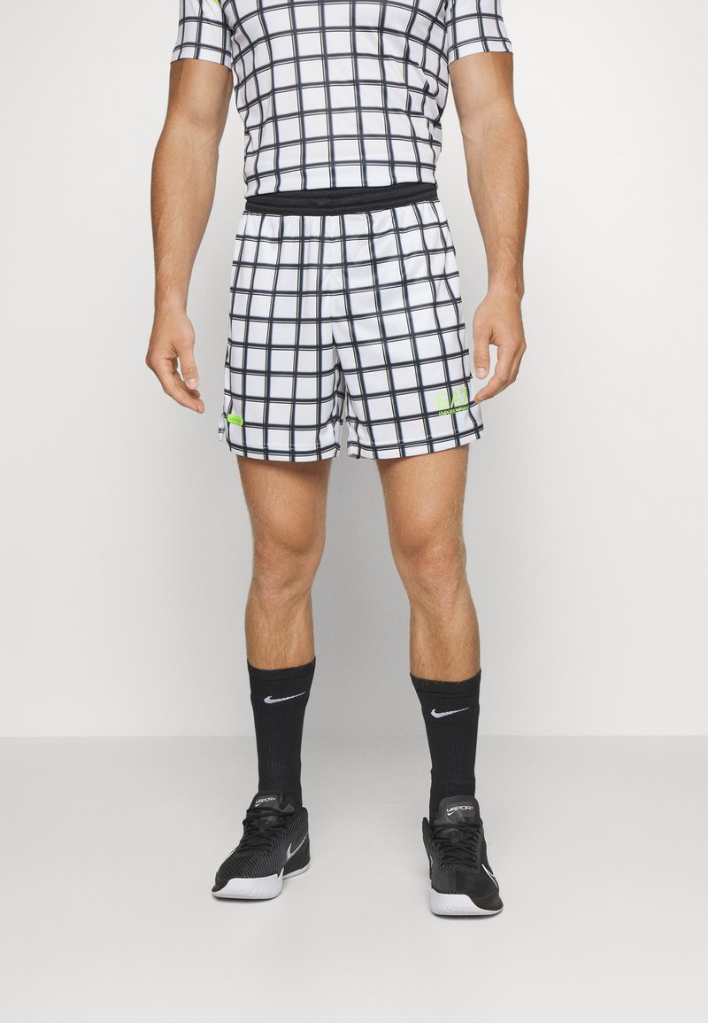 EA7 Emporio Armani TENNIS PRO GRAPHIC Sports shorts white Zalando.ie