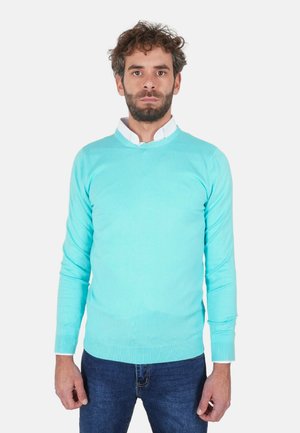 PULLOVER GIROCOLLO - Maglione - turchese
