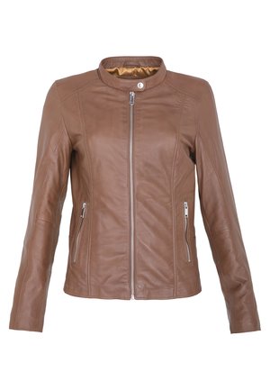 LANY - Leather jacket - cognac