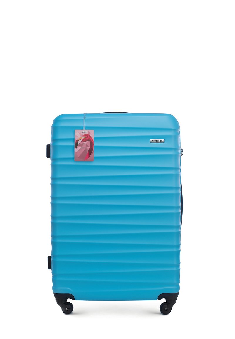 WITTCHEN LARGE SUITCASE WITH LUGGAGE TAG FROM ABS - Valise à roulettes - blue