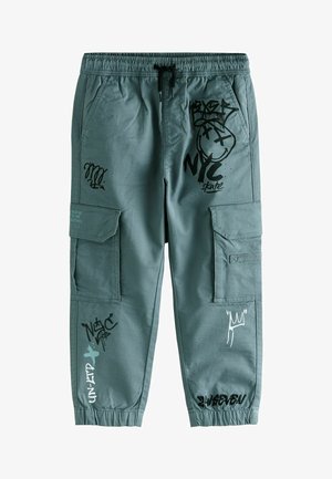 Next, CARGO TROUSERS STANDARD - Pantaloni cargo - blue graffiti