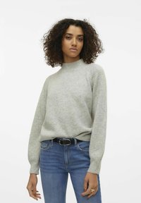 Vero Moda VMLEAF - Maglione - light grey melange