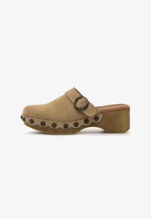 mtng, ZUECOS PARA MUJER - Sabots - beige claro