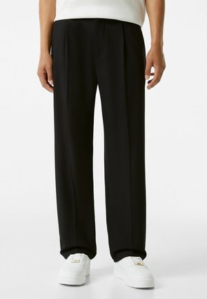 TAILORED WIDE-FIT  - Housut - black