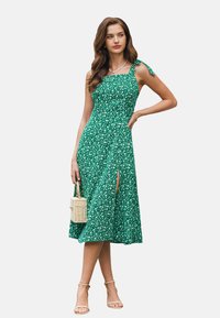 Cupshe FLORAL - Vestido largo - evergreen ditsy