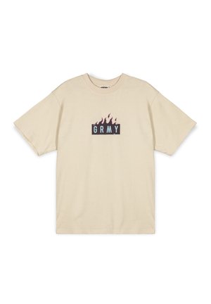 Grimey MELTED - Camiseta estampada - crema