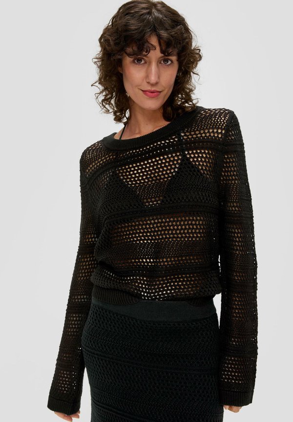 Strickpullover - schwarz