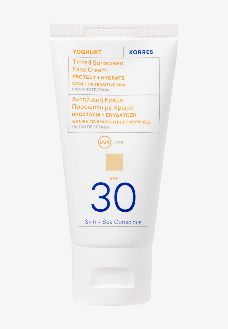KORRES - YOGHURT TINTED SUNSCREEN FACE CREAM SPF30 - Crema solare, Ingrandire