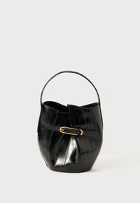 BELTED BUCKET BAG MINI - Ručna torba - black
