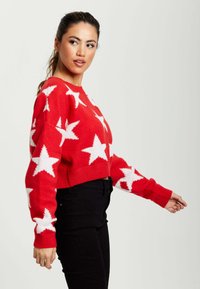 Liquorish STAR PATTERN - Jumper - red
