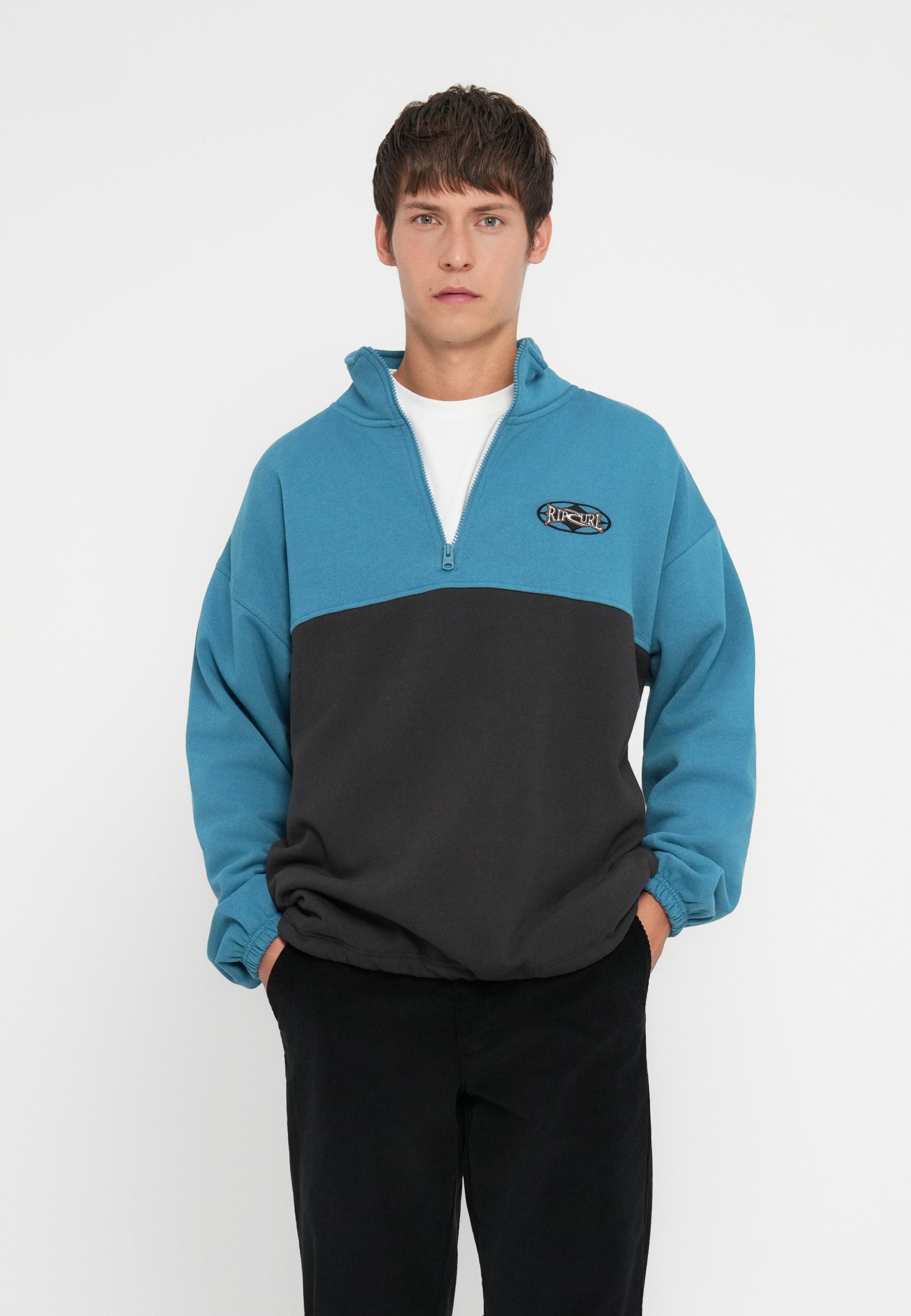 Rip Curl HERITAGE OVAL ZIP - Fleece jumper - storm blue/blue