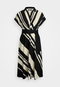 Lauren Ralph Lauren Woman FRATILLIO SHORT SLEEVE DAY DRESS - Vardagsklänning - cream/black
