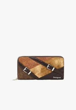 Desigual, LARGE BUCKLE PURSE - Monedero - brown