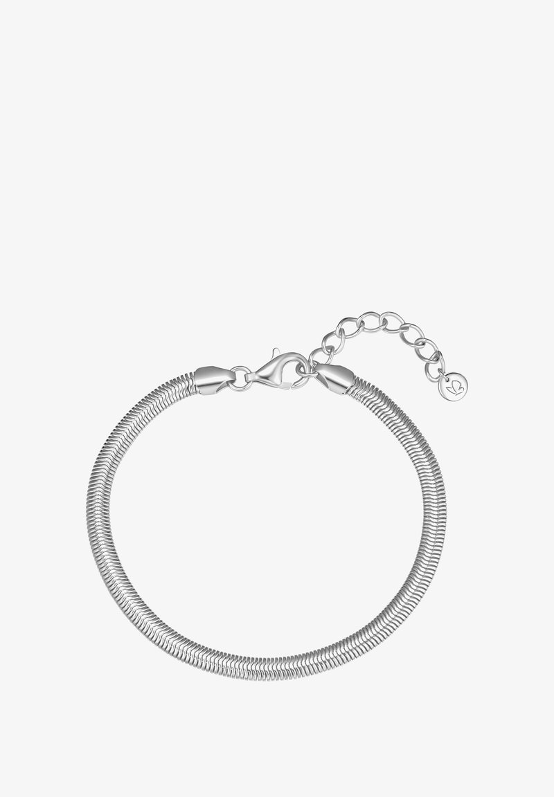 Ringikujuline hõbe käevõru, mis on valmistatud omavahel ühendatud spiraalidest, varustatud krabiklambiga ja reguleeritava ahelaga. Esitleb väikest charm'i logoga.