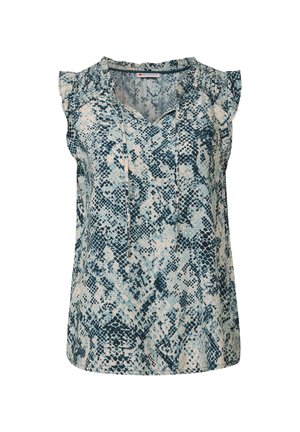 Street One MIT RÜSCHEN - Blouse - blau