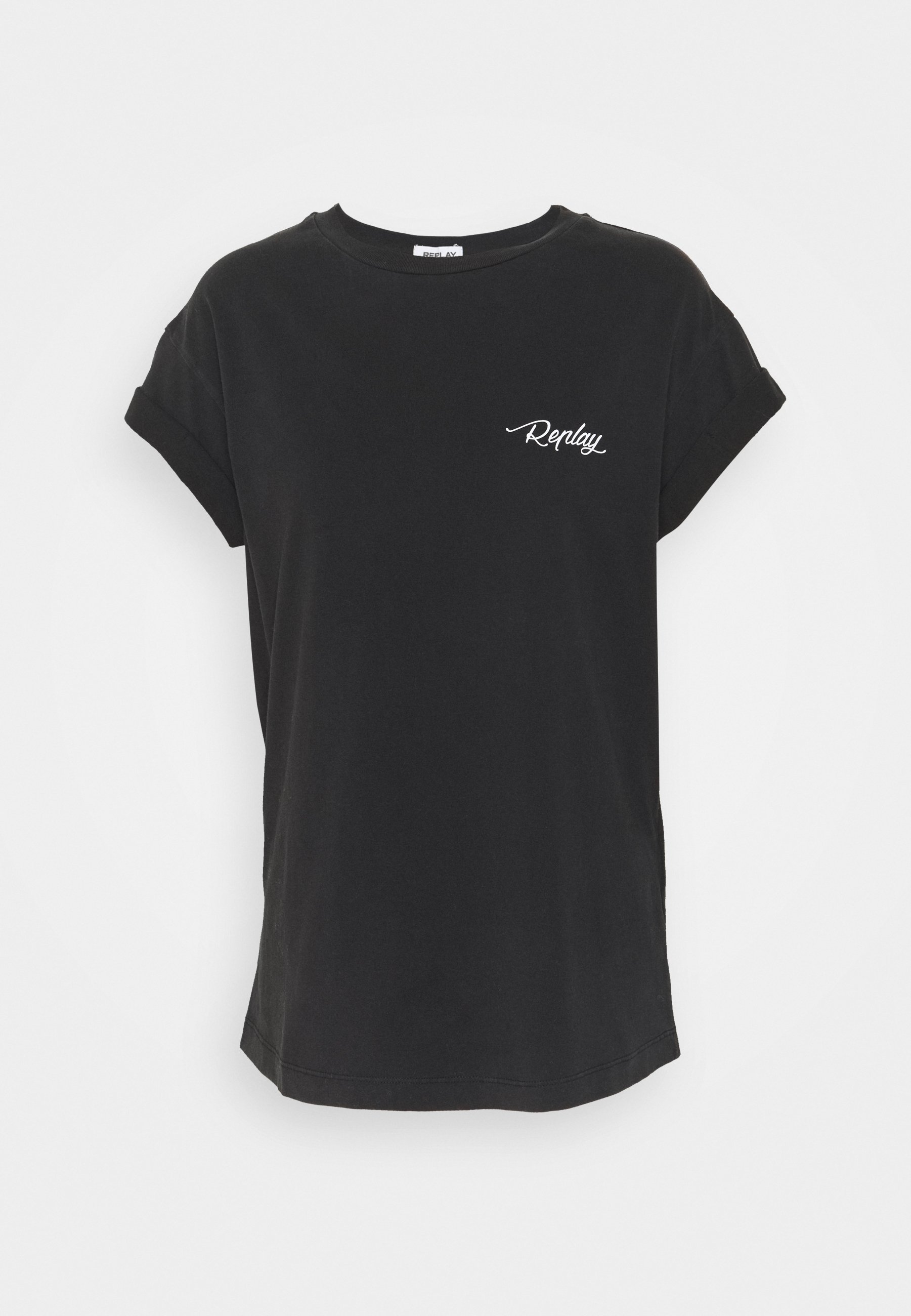 Replay T shirts med print black Zalando.no Black T-Shirt Replay T-Skjorter - Dameklær er billig