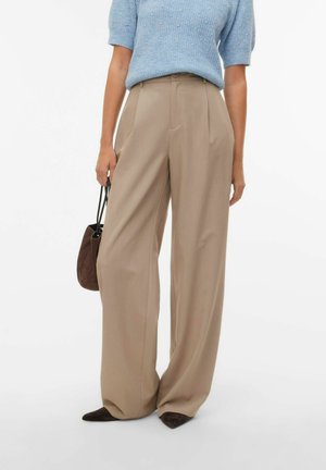 VMDALLAS WIDE BUTTON  - Pantalones - silver mink