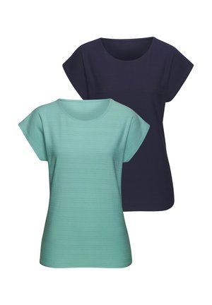 Vivance 2 PACK  - Basic T-shirt - smaragd navy